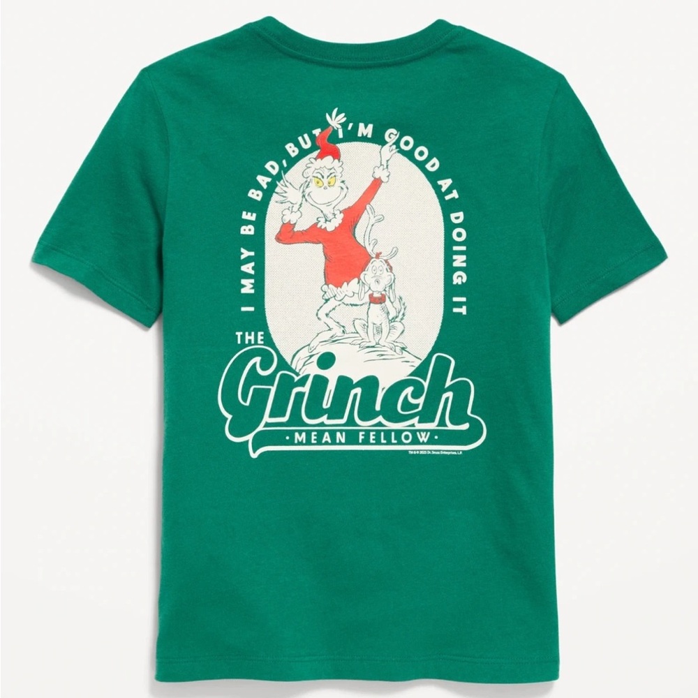NWT Old Navy Dr. Seuss™ "Grinch" Gender-Neutral Graphic T-Shirt for Kids, S